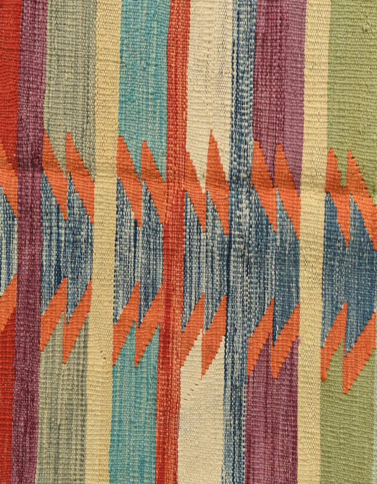 Detail image of 5' 5 x 8' 2  Hand Woven Kilim Modern Wool Rug