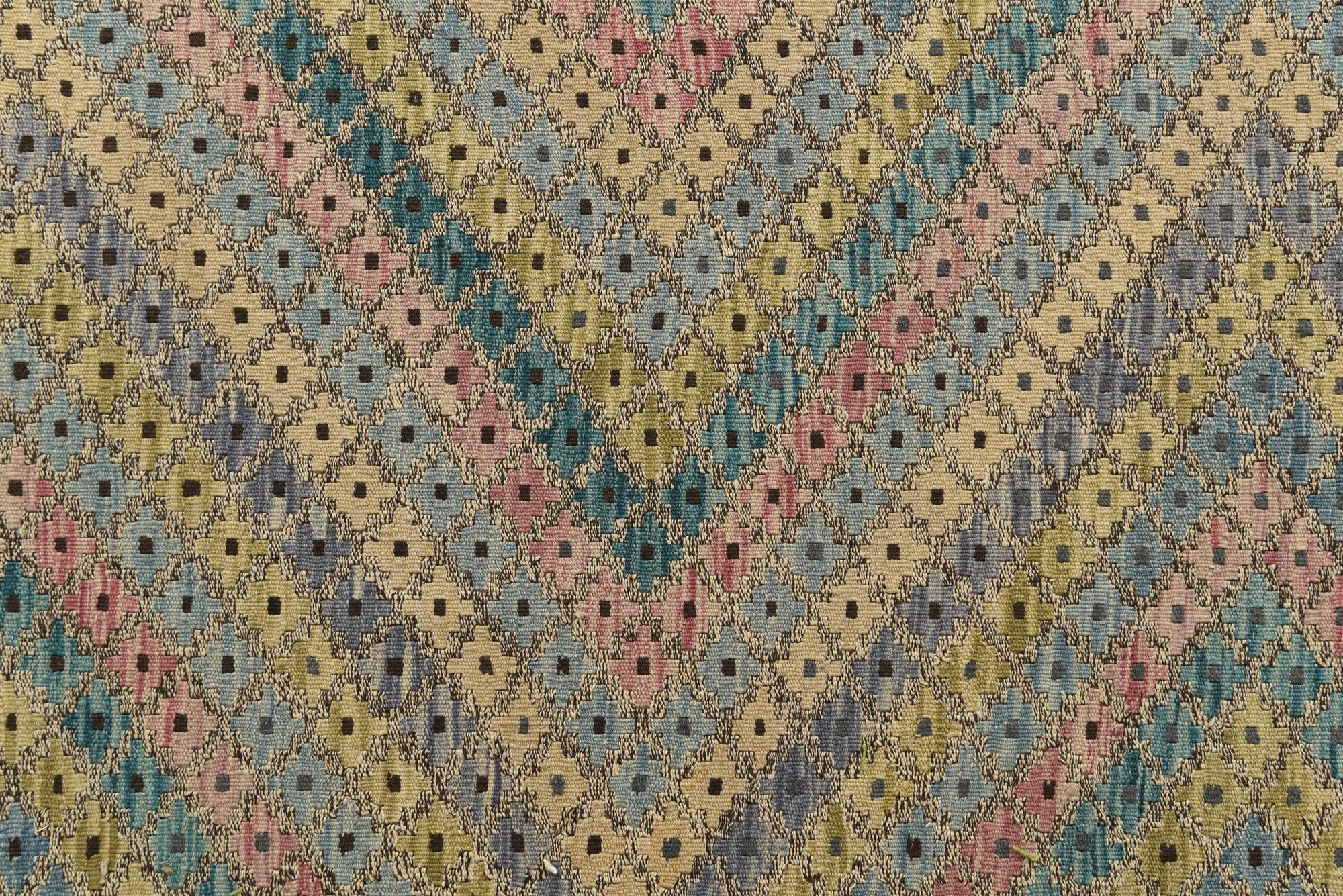 10' 7 x 13' 2 Hand Woven Kilim Modern Wool Rug