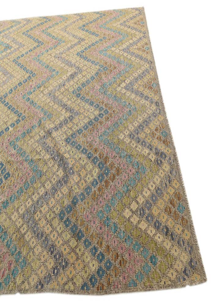 8' 7 x 11' 4 Hand Woven Kilim Modern Wool Rug