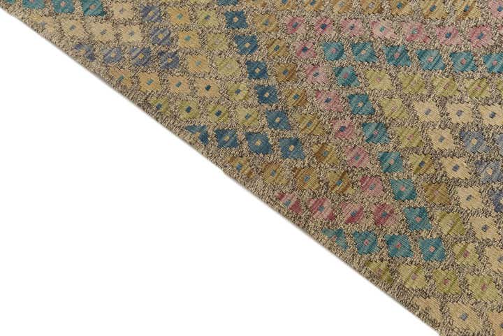 8' 7 x 11' 4 Hand Woven Kilim Modern Wool Rug