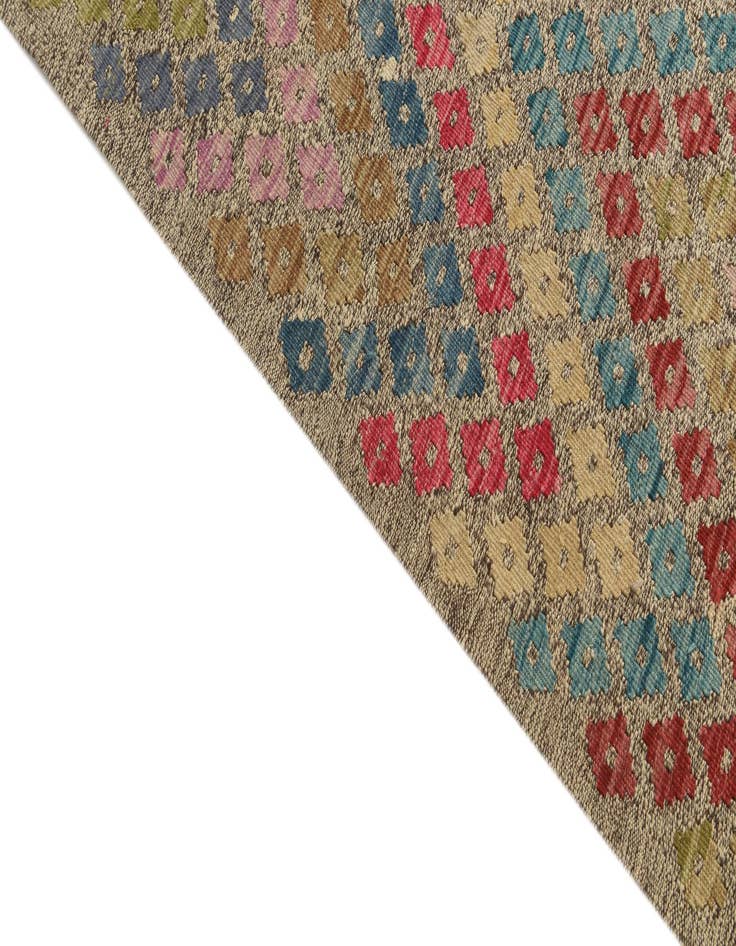 Detail image of 8' 10 x 11'  Hand Woven Kilim Modern Wool Rug