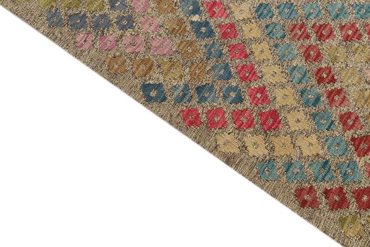 8' 10 x 11' Hand Woven Kilim Modern Wool Rug