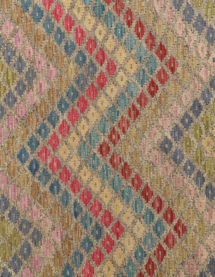 Detail image of 8' 10 x 11'  Hand Woven Kilim Modern Wool Rug