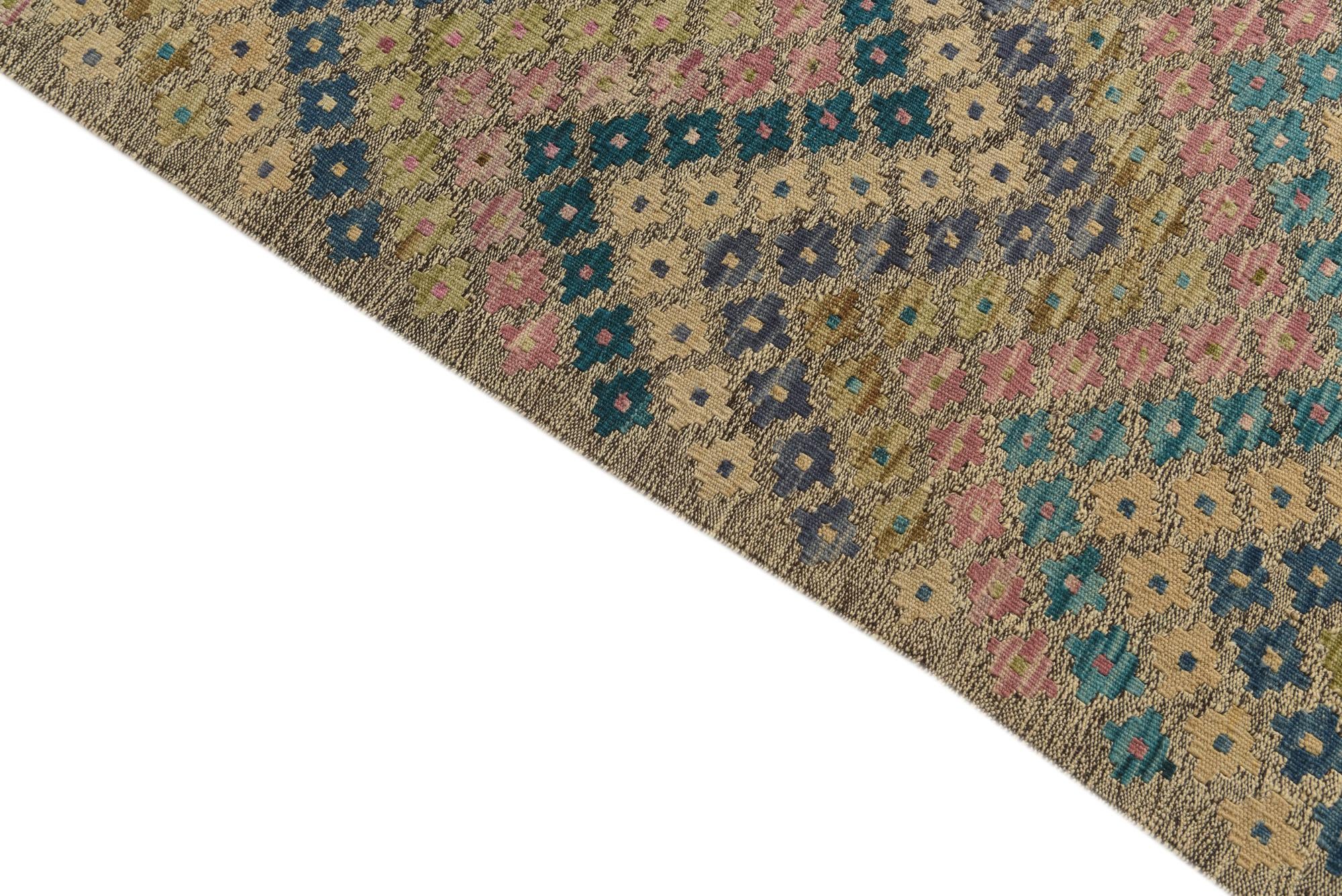 8' 4 x 11' 3 Hand Woven Kilim Modern Wool Rug