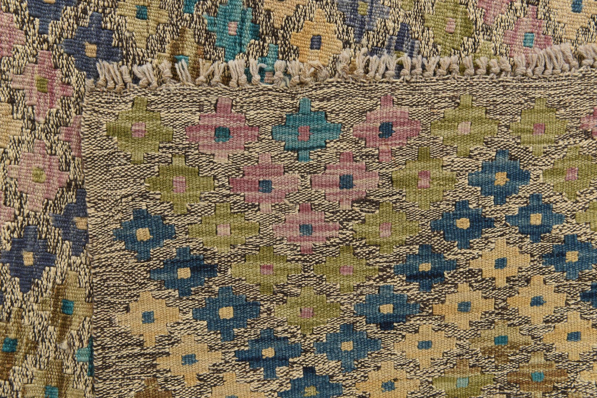 8' 4 x 11' 3 Hand Woven Kilim Modern Wool Rug