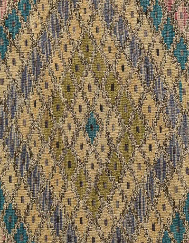 Detail image of 10' 4 x 13'  Hand Woven Kilim Modern Wool Rug