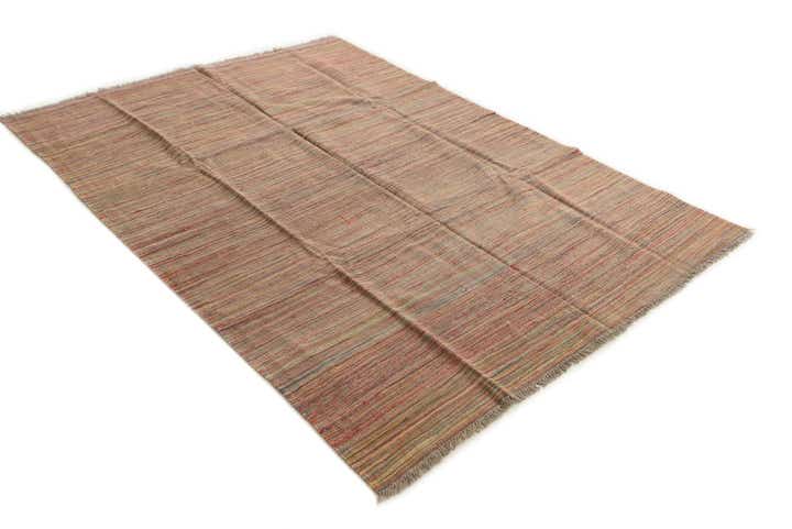 5' 10 x 8' Hand Woven Kilim Modern Wool Rug