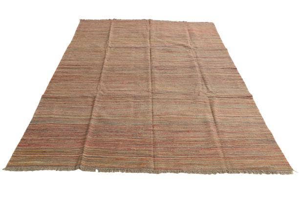 Detail image of 5' 10 x 8' Hand Woven Kilim Modern Wool Rug