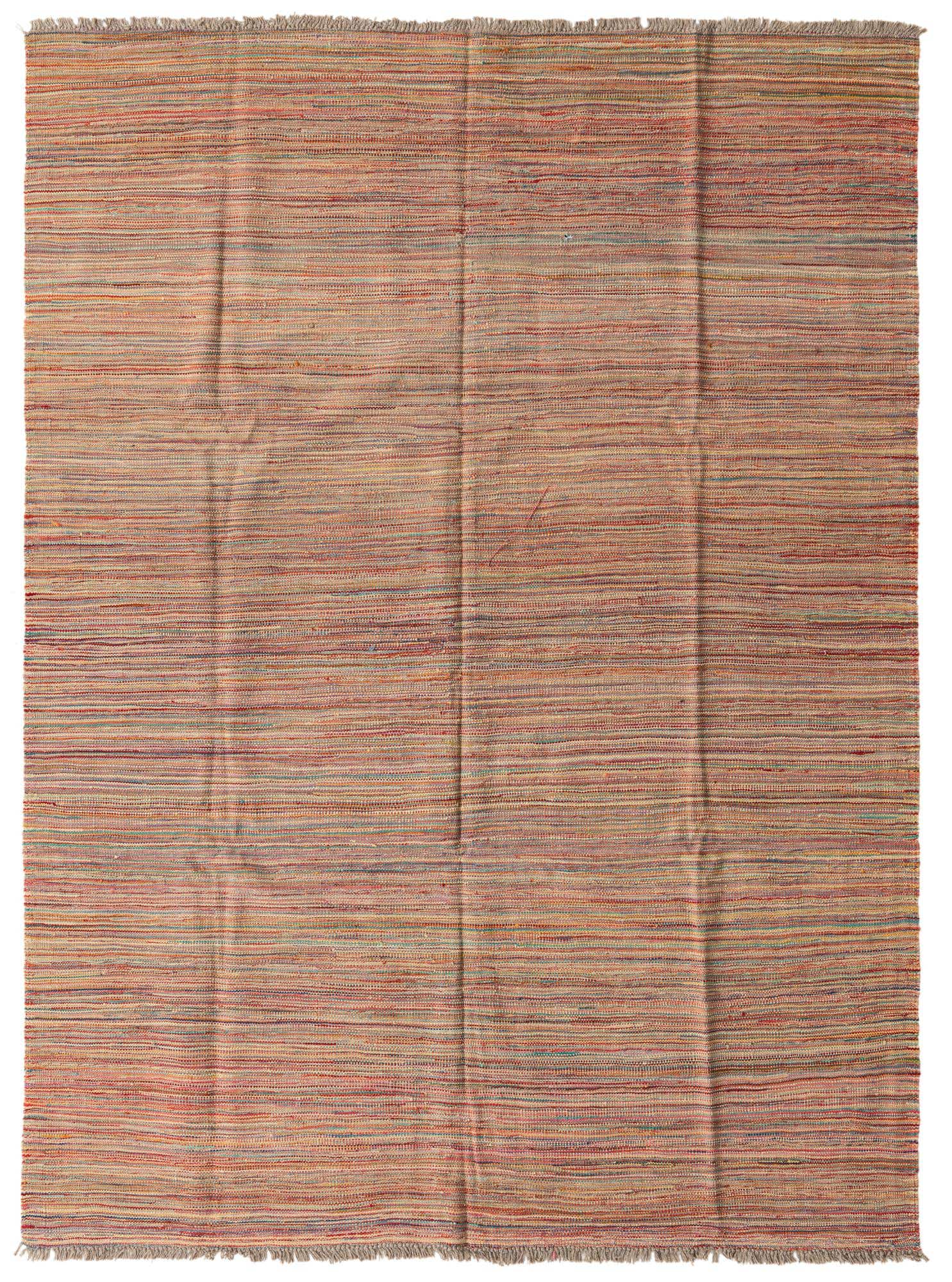 5' 10 x 8' Hand Woven Kilim Modern Wool Rug