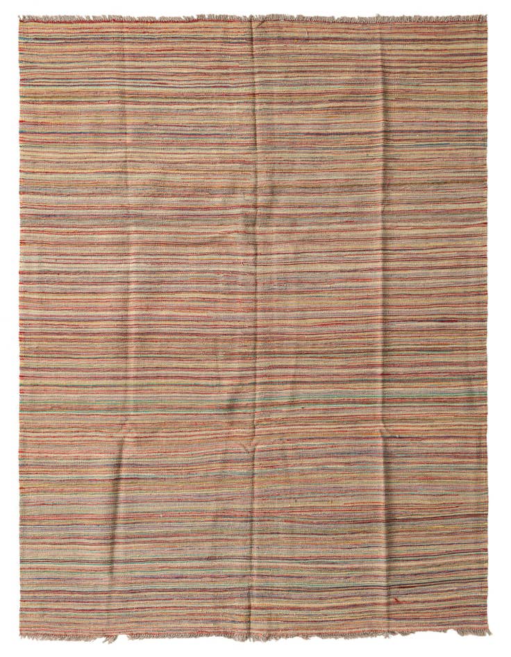 Detail image of 5' 10 x 7' 10 Hand Woven Kilim Modern Wool Rug
