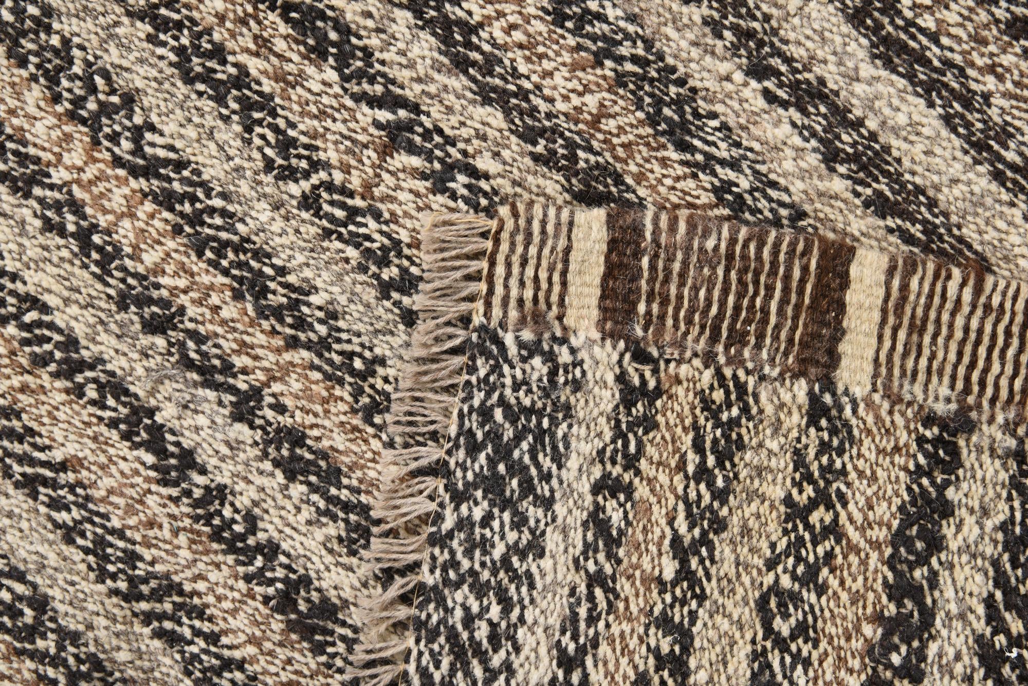 6' x 8' Hand Woven Kilim Modern Wool Rug