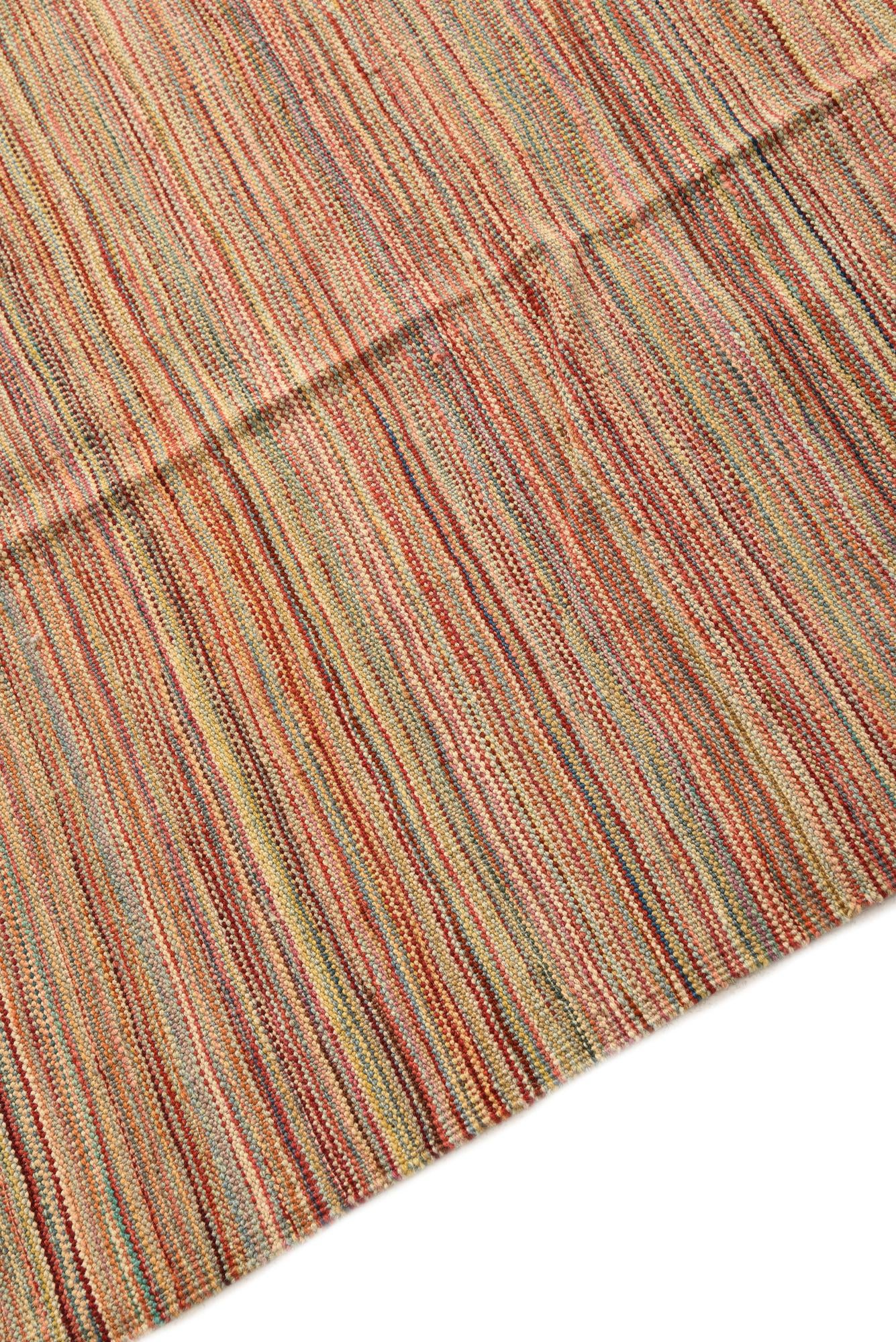 5' 9 x 8' 1 Hand Woven Kilim Modern Wool Rug