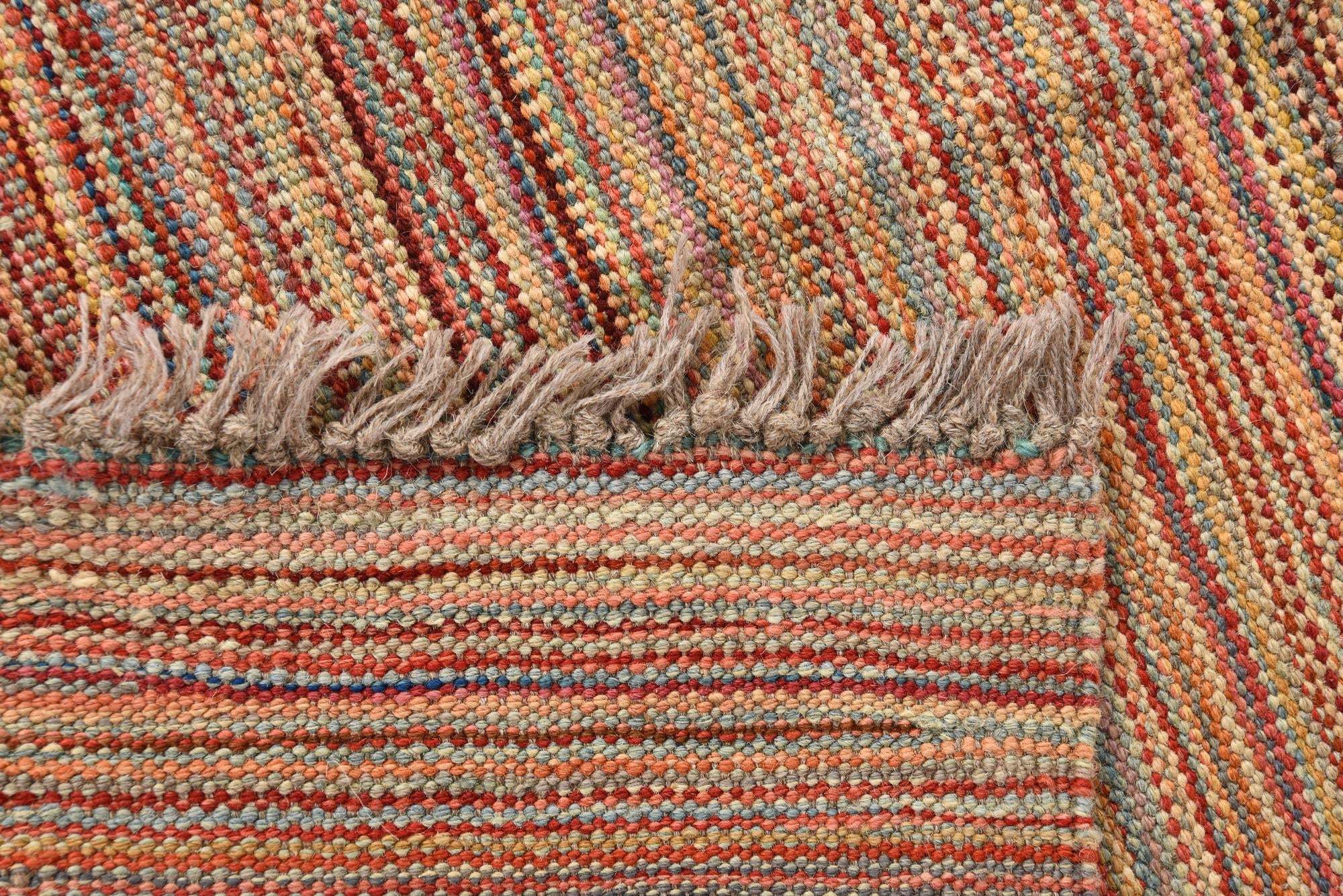 5' 9 x 8' 1 Hand Woven Kilim Modern Wool Rug