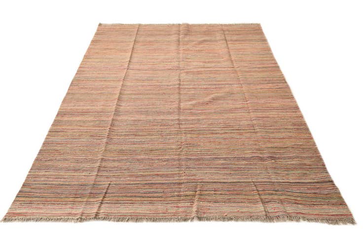 Detail image of 5' 5 x 8' Hand Woven Kilim Modern Wool Rug