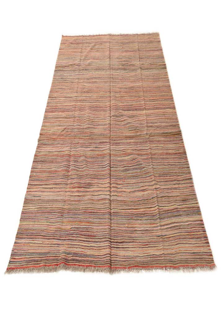 5' 10 x 8' 1 Hand Woven Kilim Modern Wool Rug