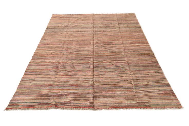 Detail image of 5' 10 x 8' 1 Hand Woven Kilim Modern Wool Rug