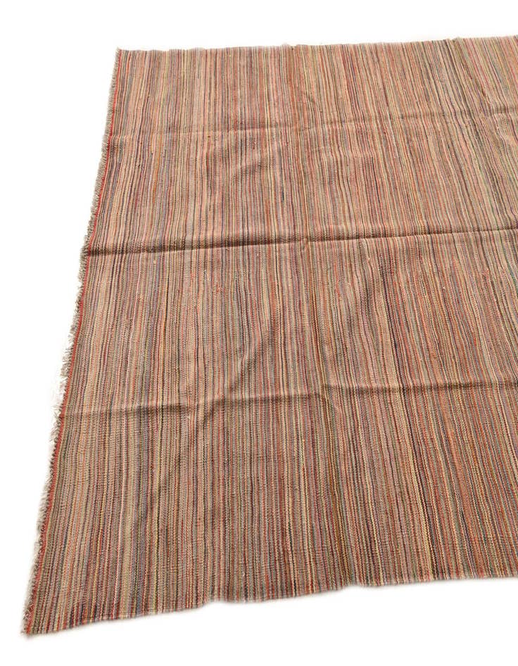 Detail image of 5' 10 x 8' 1 Hand Woven Kilim Modern Wool Rug