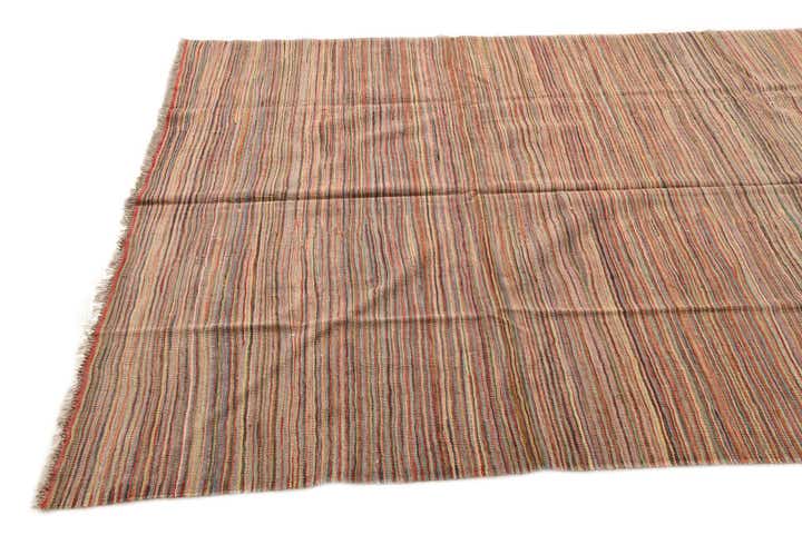 5' 10 x 8' 1 Hand Woven Kilim Modern Wool Rug