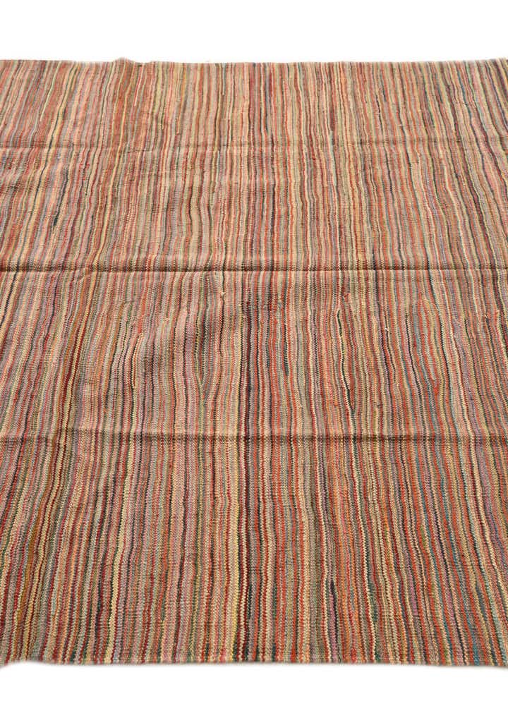 5' 10 x 8' 1 Hand Woven Kilim Modern Wool Rug
