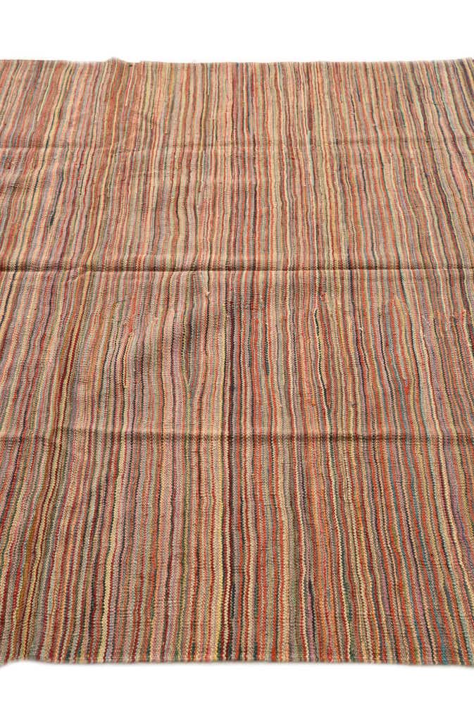 5' 10 x 8' 1 Hand Woven Kilim Modern Wool Rug