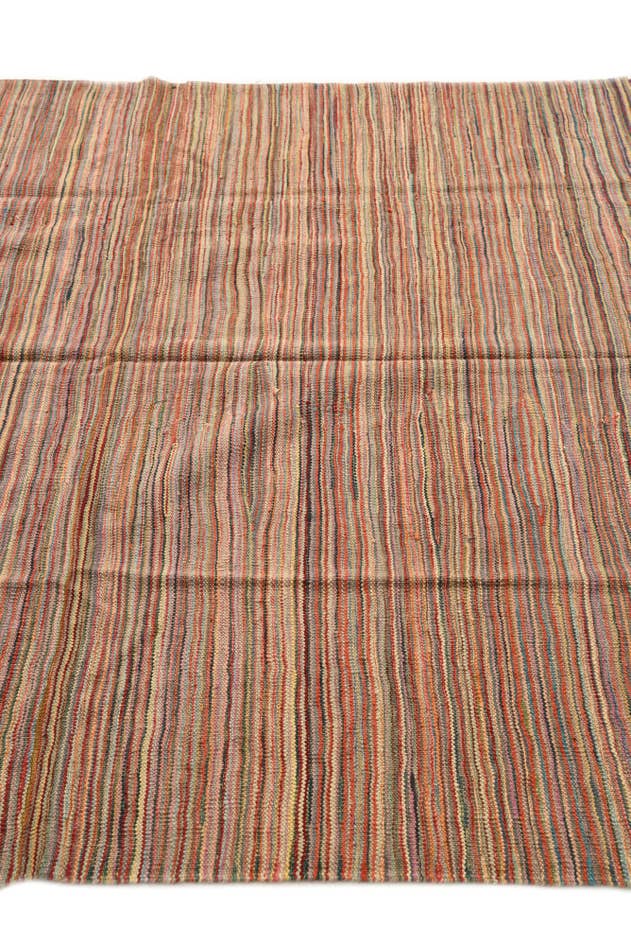 Detail image of 5' 10 x 8' 1 Hand Woven Kilim Modern Wool Rug