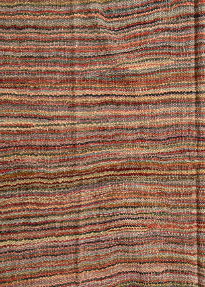 5' 10 x 8' 1 Hand Woven Kilim Modern Wool Rug
