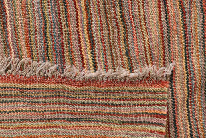 5' 10 x 8' 1 Hand Woven Kilim Modern Wool Rug
