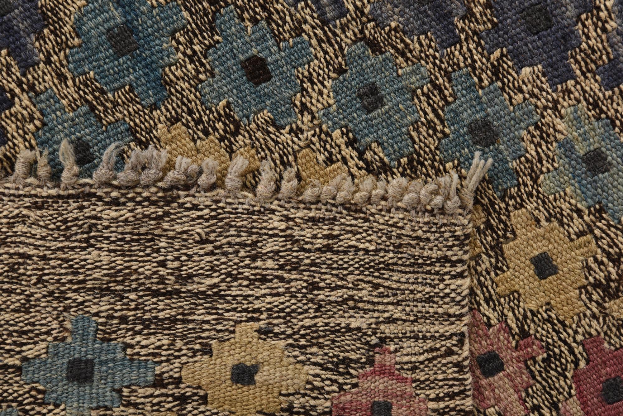 9' 4 x 13' Hand Woven Kilim Modern Wool Rug