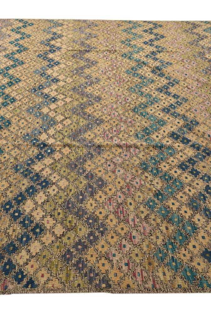 8' 7 x 11' 3 Hand Woven Kilim Modern Wool Rug