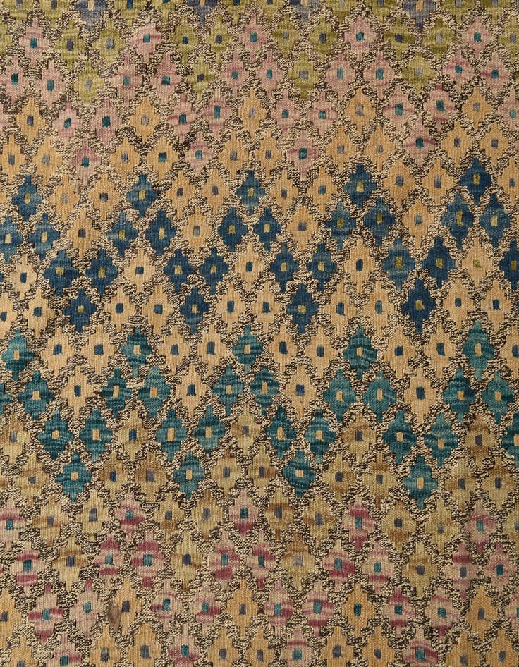 Detail image of 8' 7 x 11' 3  Hand Woven Kilim Modern Wool Rug
