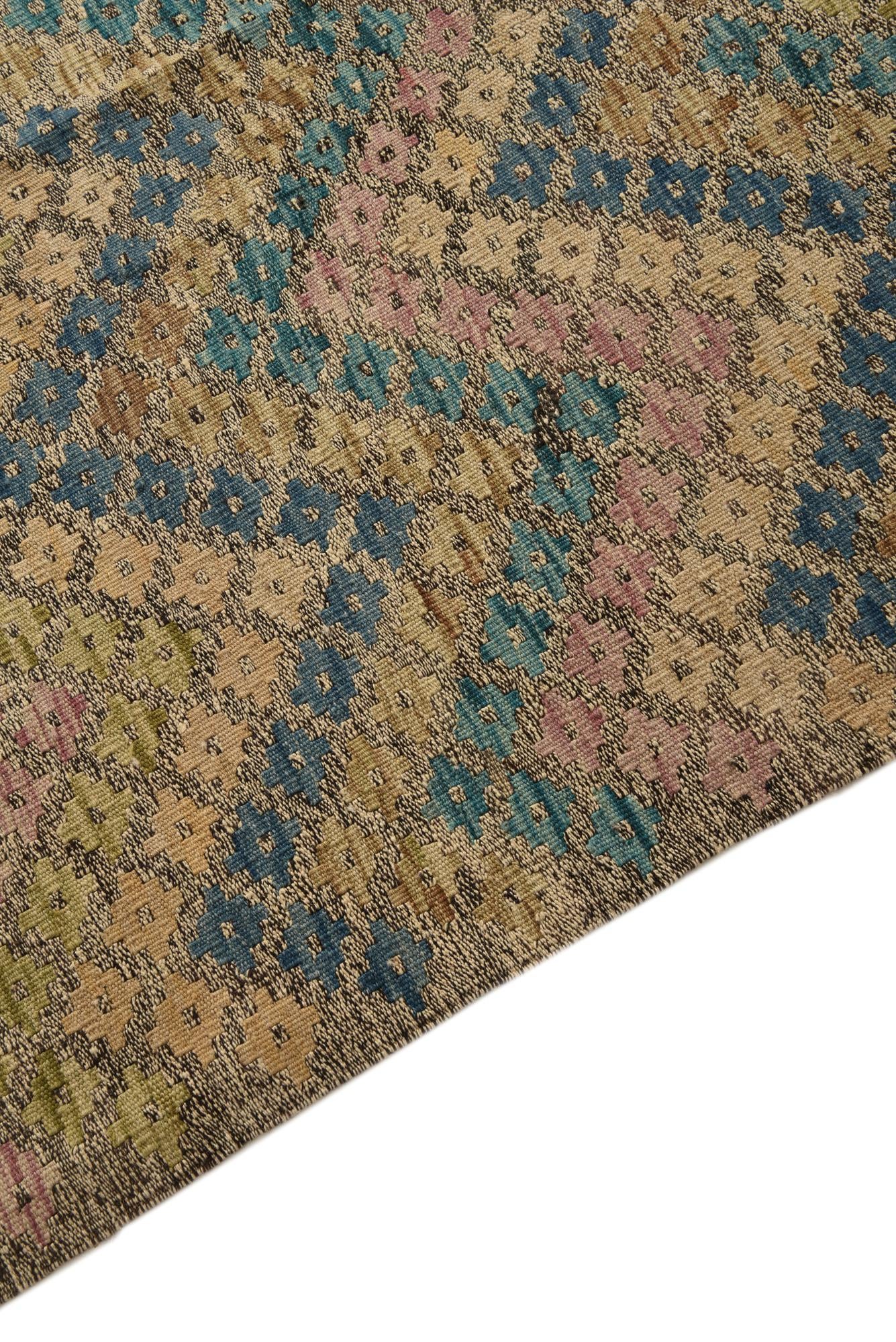 8' 9 x 11' 1 Hand Woven Kilim Modern Wool Rug