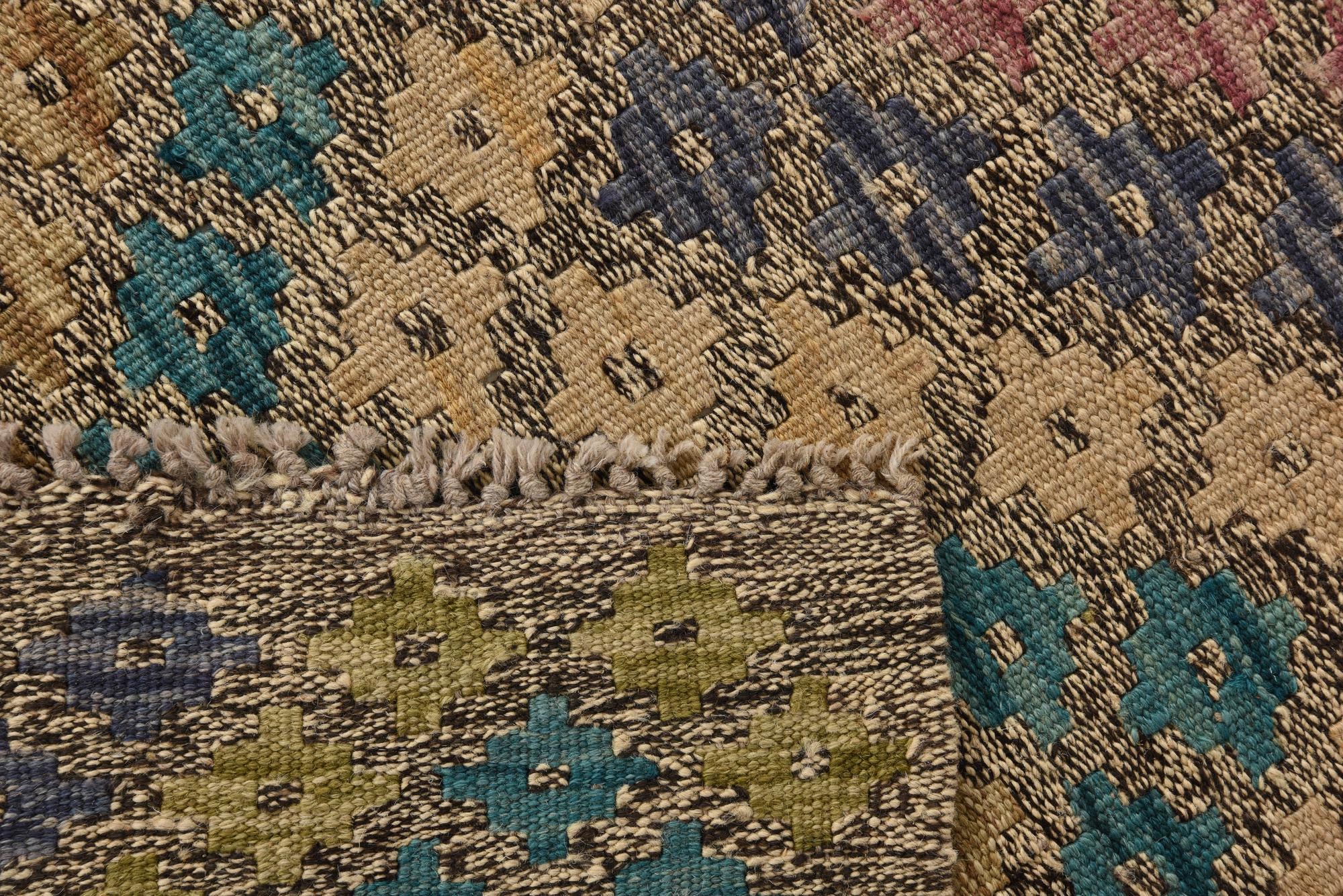 8' 9 x 11' 1 Hand Woven Kilim Modern Wool Rug