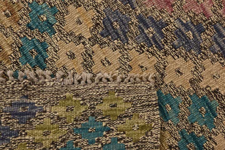 8' 9 x 11' 1 Hand Woven Kilim Modern Wool Rug