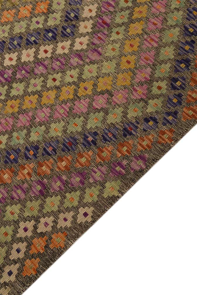 8' 9 x 9' 10 Hand Woven Kilim Modern Wool Rug