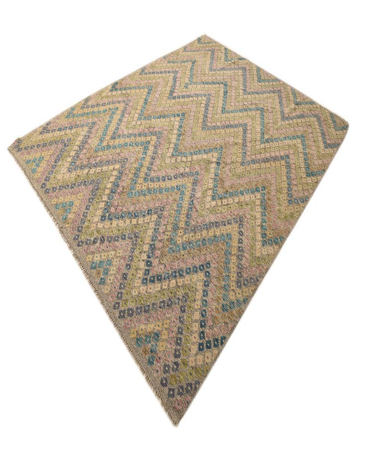 Detail image of 8' 9 x 11' 5  Hand Woven Kilim Modern Wool Rug