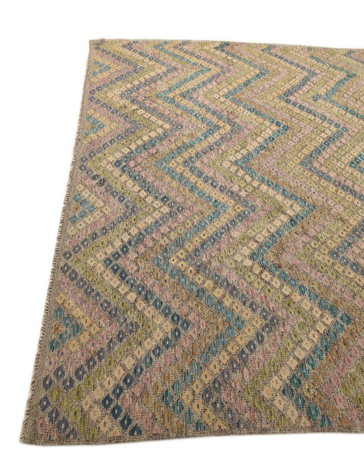 Detail image of 8' 9 x 11' 5  Hand Woven Kilim Modern Wool Rug