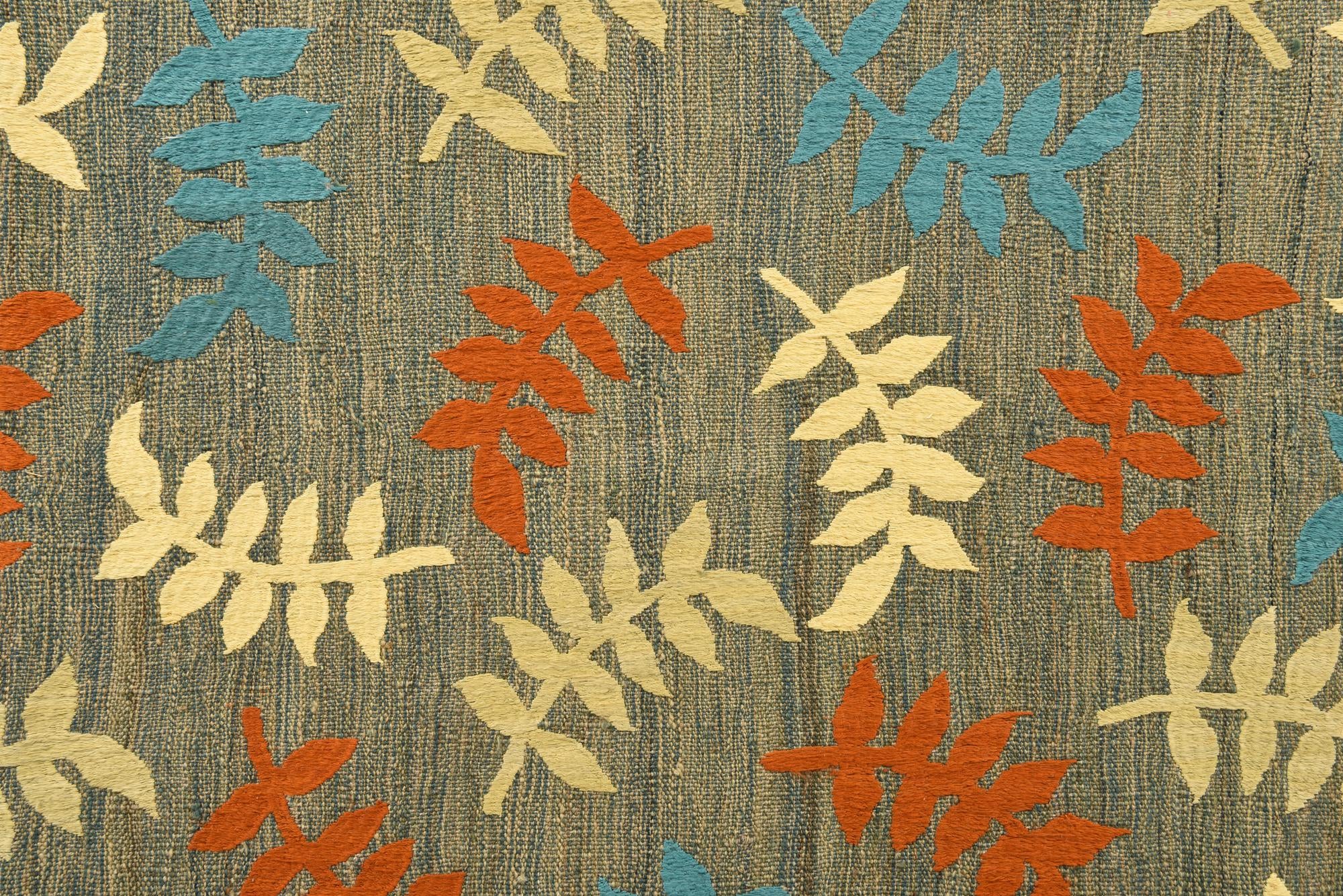7' 2 x 9' 9 Hand Woven Kilim Modern Rug