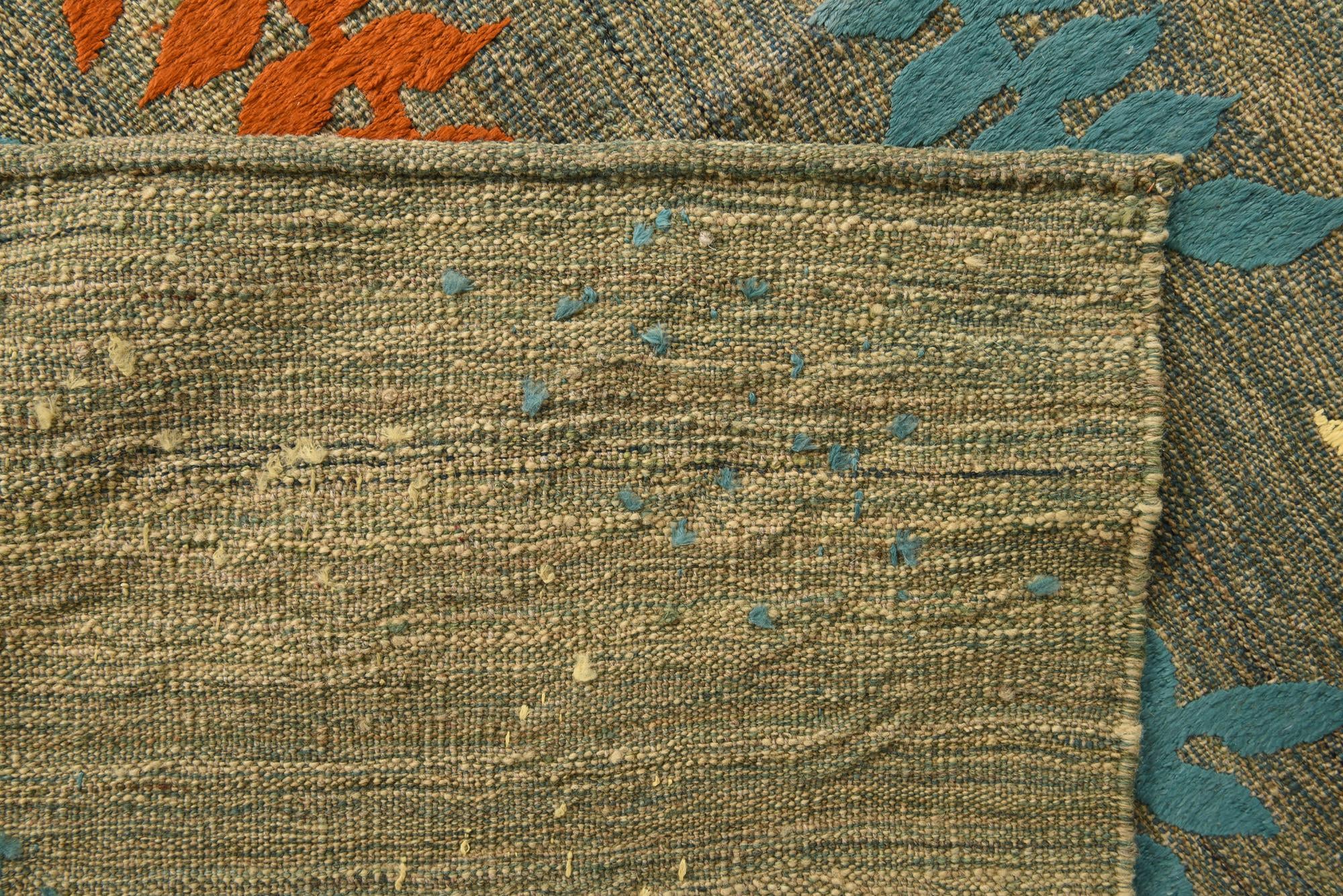 7' 2 x 9' 9 Hand Woven Kilim Modern Rug