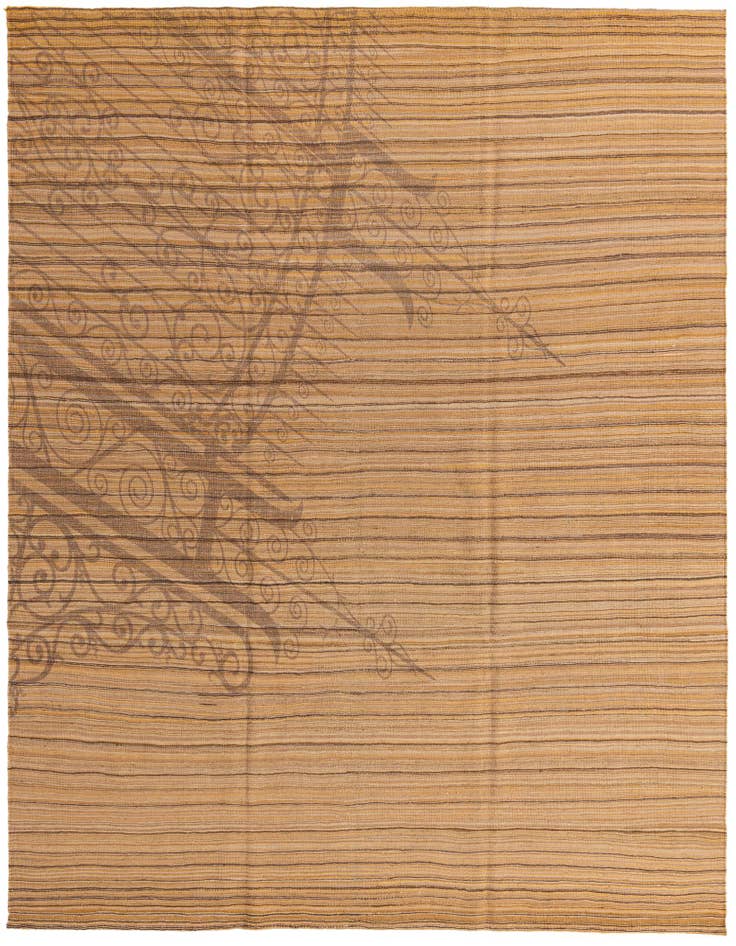 Detail image of 8' 4 x 10' 2 Hand Woven Kilim Modern Wool Rug