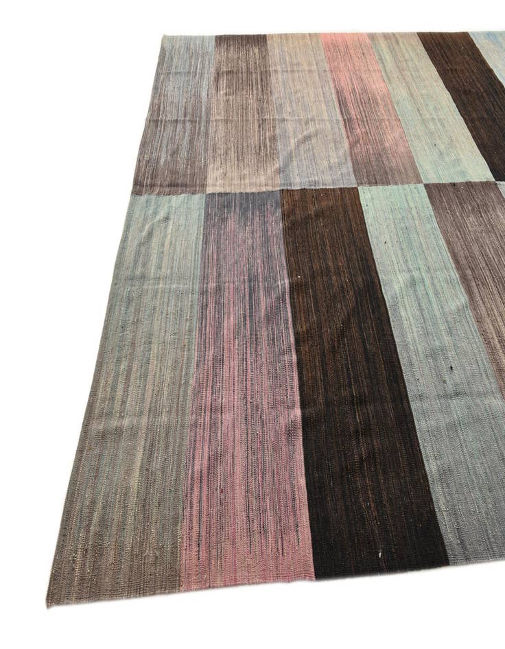 Detail image of 10' x 13' 6 Hand Woven Kilim Modern Wool Rug