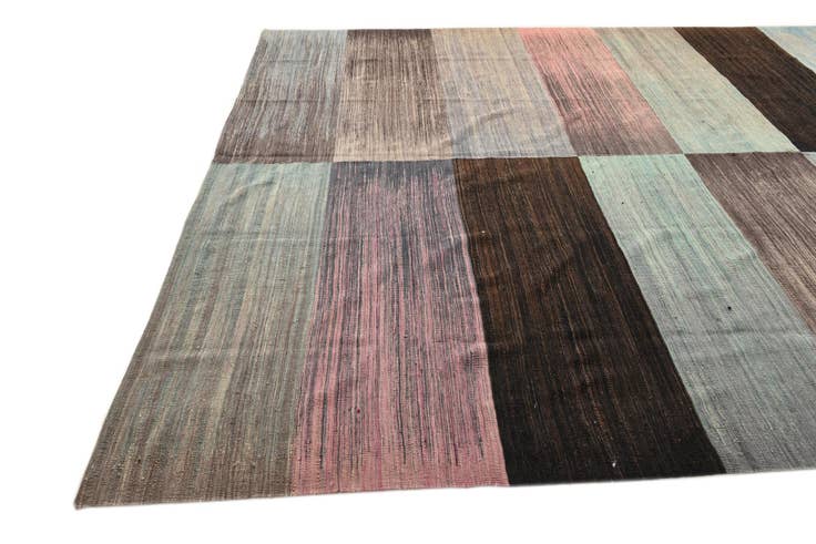 Detail image of 10' x 13' 6 Hand Woven Kilim Modern Wool Rug