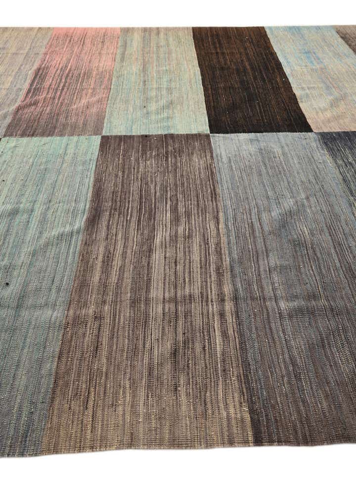 10' x 13' 6 Hand Woven Kilim Modern Wool Rug