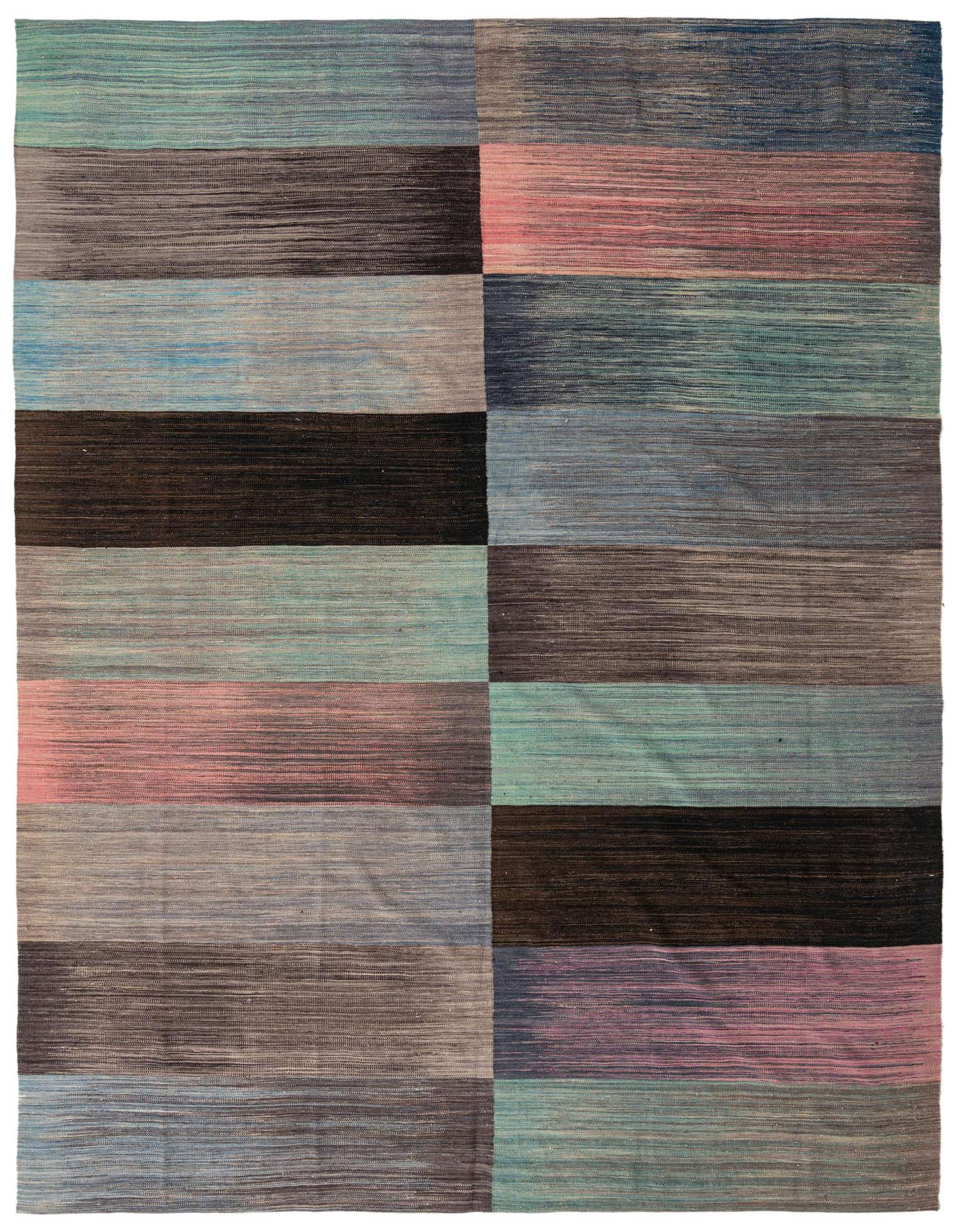 10' x 13' 6 Hand Woven Kilim Modern Wool Rug