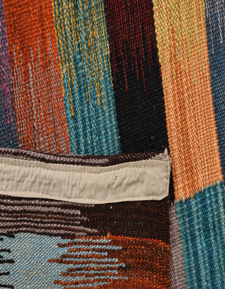 Detail image of 3' 4 x 5' 11  Hand Woven Kilim Modern Wool Rug