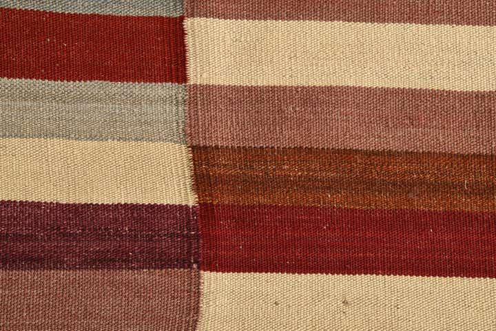 6' 5 x 9' 8 Hand Woven Kilim Modern Wool Rug