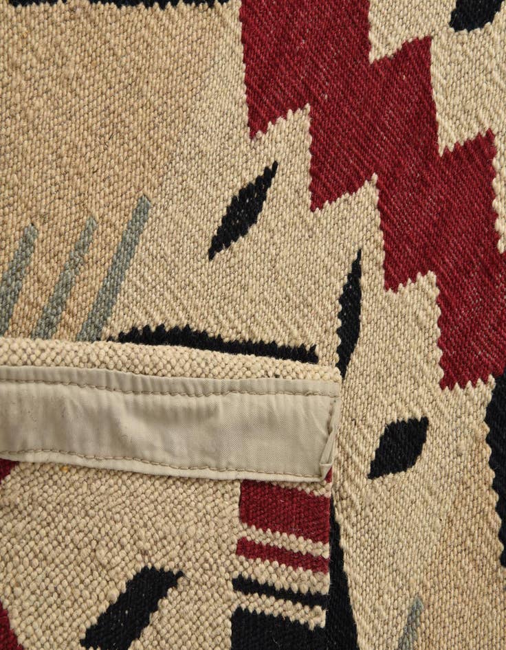 Detail image of 8' 10 x 11' 3  Hand Woven Kilim Modern Wool Rug