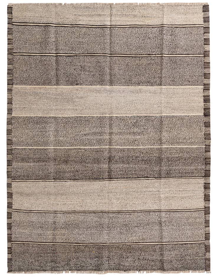 Detail image of 6' 10 x 9' 2 Hand Woven Kilim Modern Wool Rug