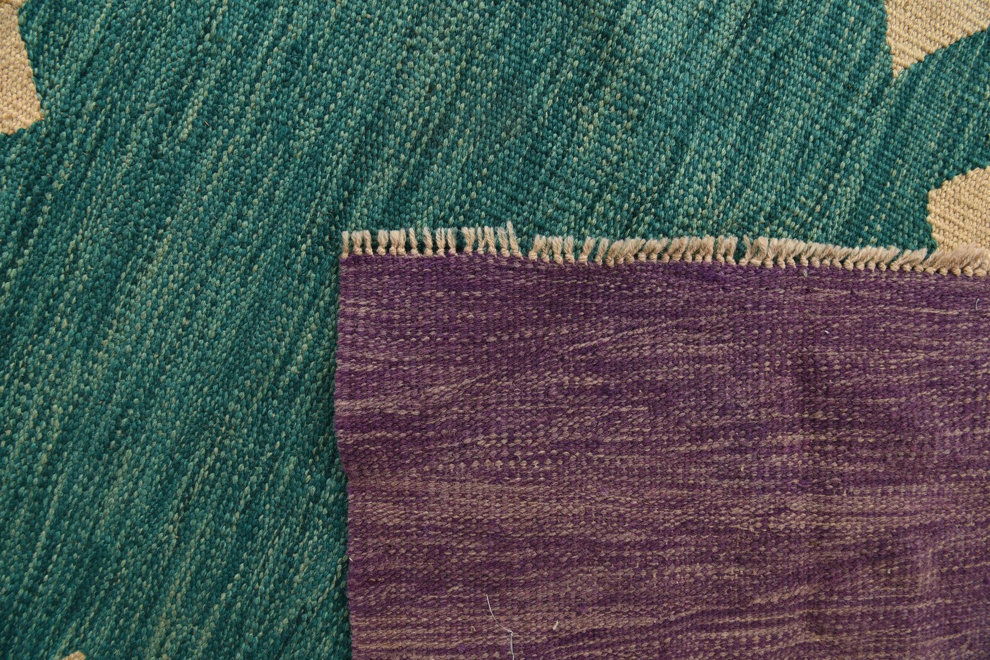 10' x 14' 3 Hand Woven Kilim Modern Wool Rug