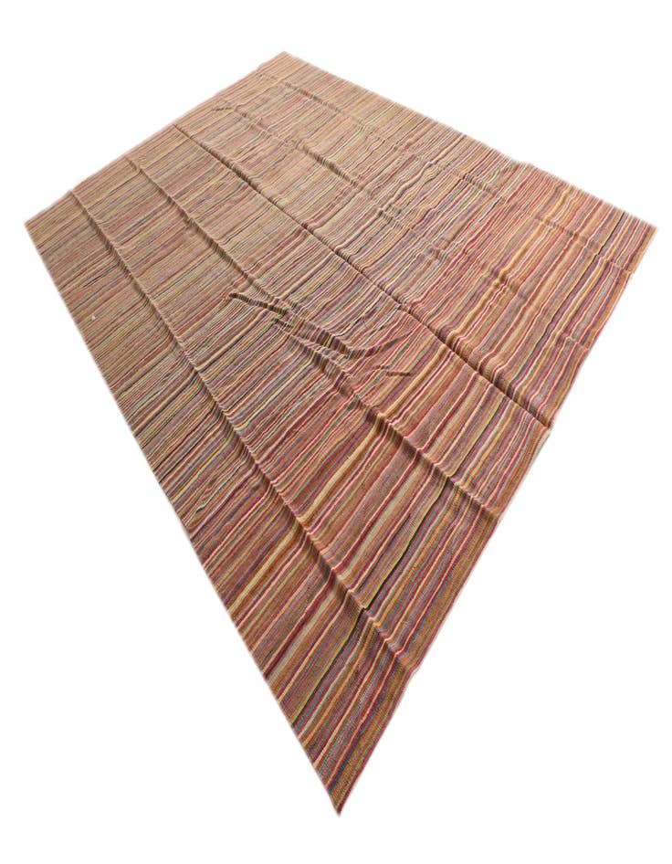 Detail image of 10' 1 x 14'  Hand Woven Kilim Modern Wool Rug