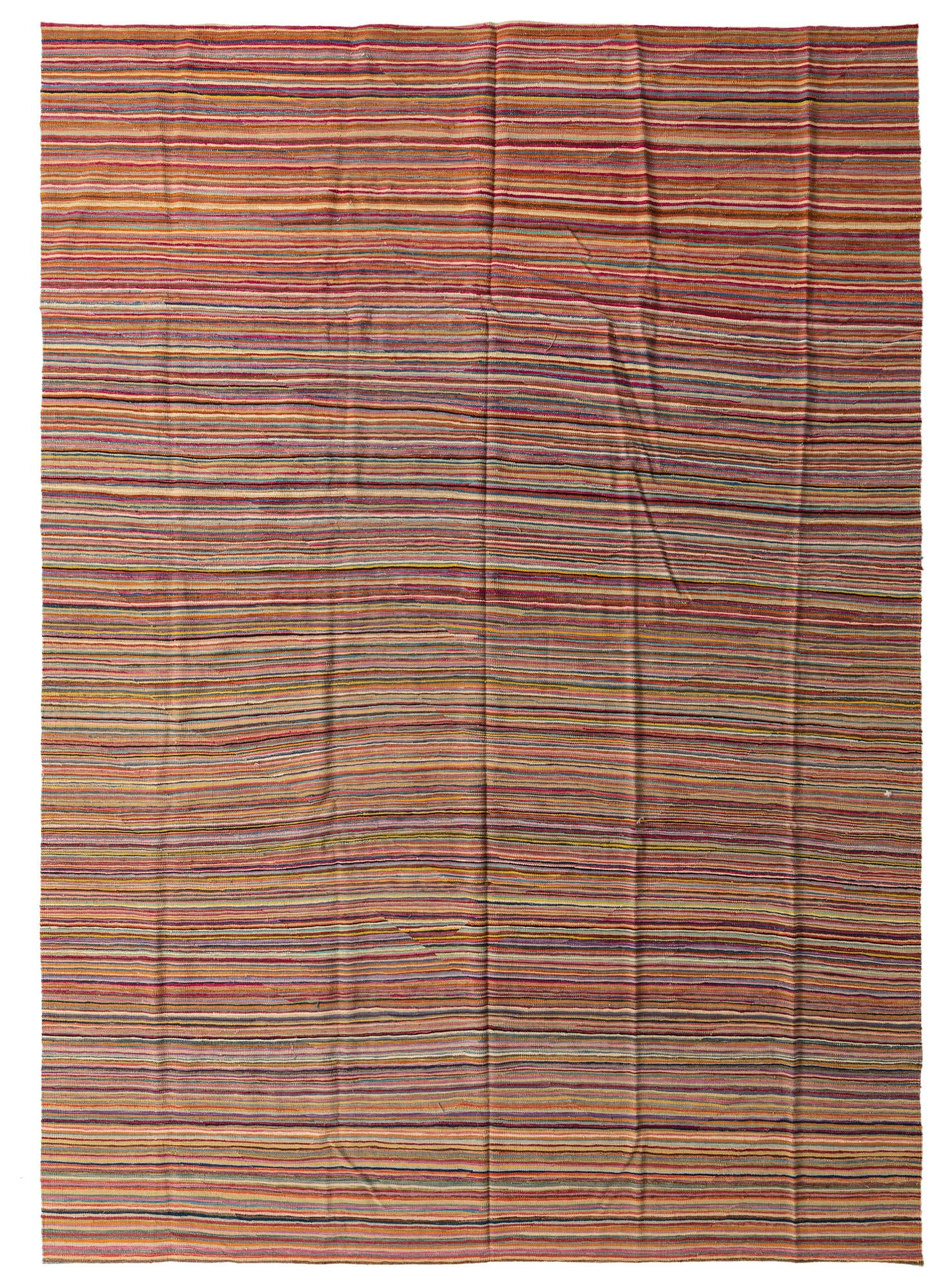 10' 1 x 14' Hand Woven Kilim Modern Wool Rug